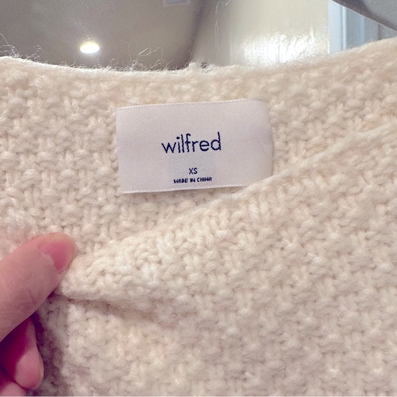 Aritzia Wilfred Chunky Knit Wool Mohair Blend Sweater - Picture 3 of 4